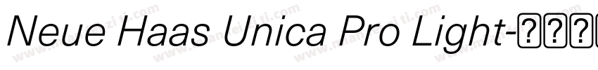 Neue Haas Unica Pro Light字体转换
